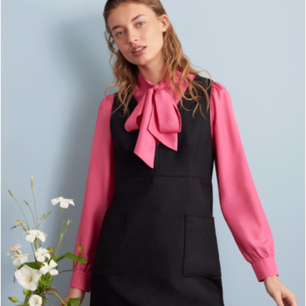 Boden silk bow blouse (size 6)
